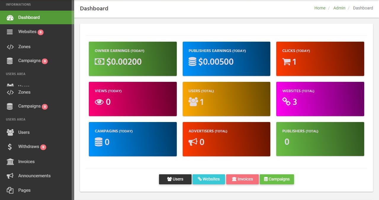 ReferAds - Simple Advertising Network PHP 3 Advertising Network Script