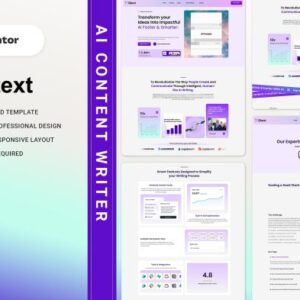 Qtext – AI Content Writer Elementor Template Kit